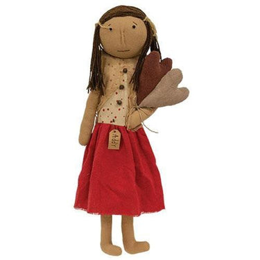 Addy Doll With Hearts - The Fox Decor